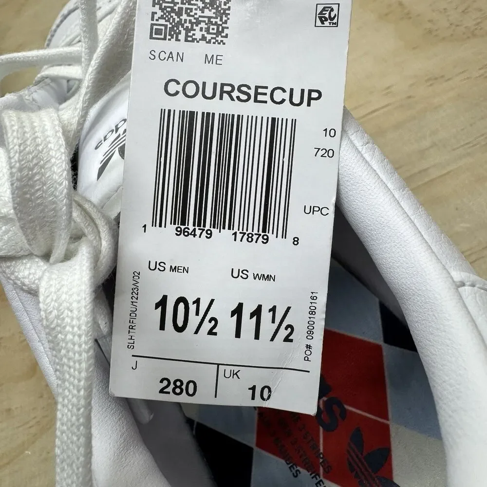 NEW adidas Coursecup Spikeless Golf Mens Sz 10.5 Shoes IH2264 Cloud White
